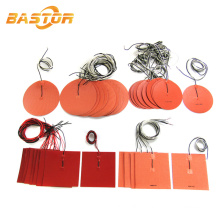 custom 12v 24v 220v electric industrial heating element flexible pad silicone heating